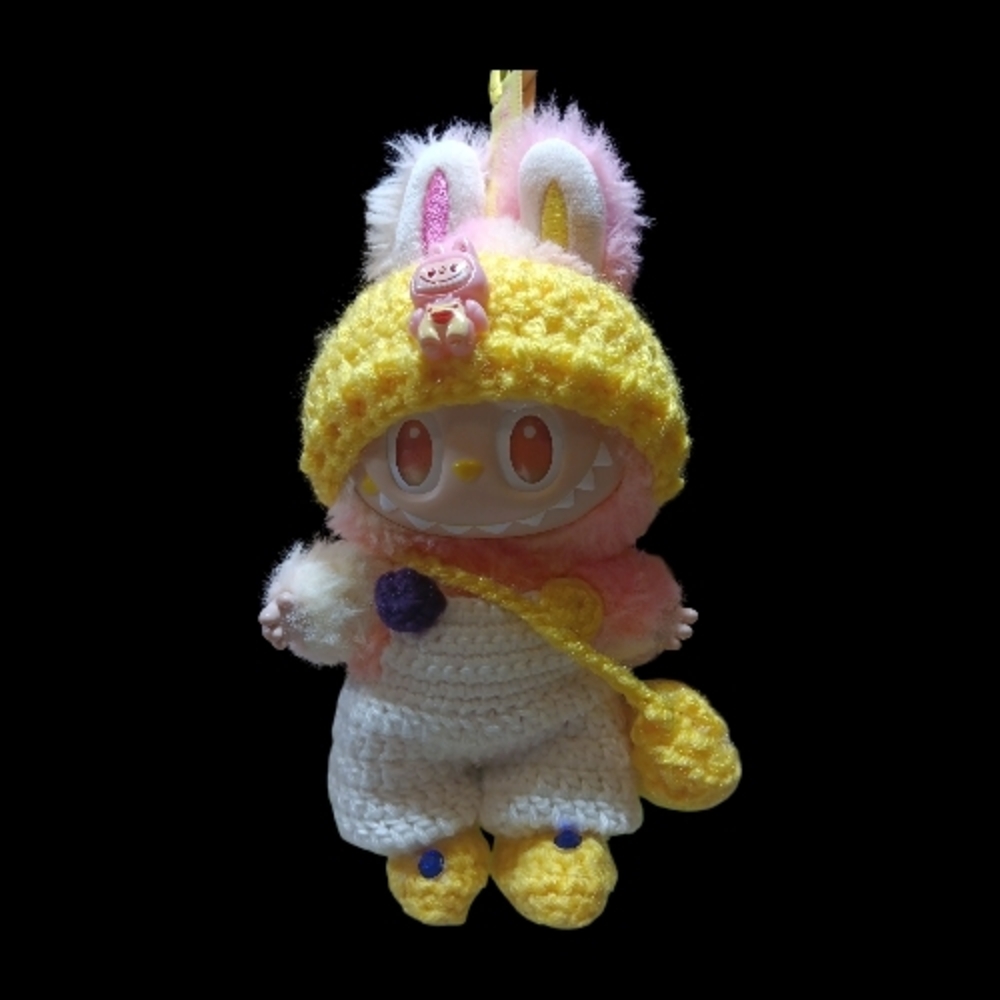 Adorable Yellow & Purple Doll Outfit